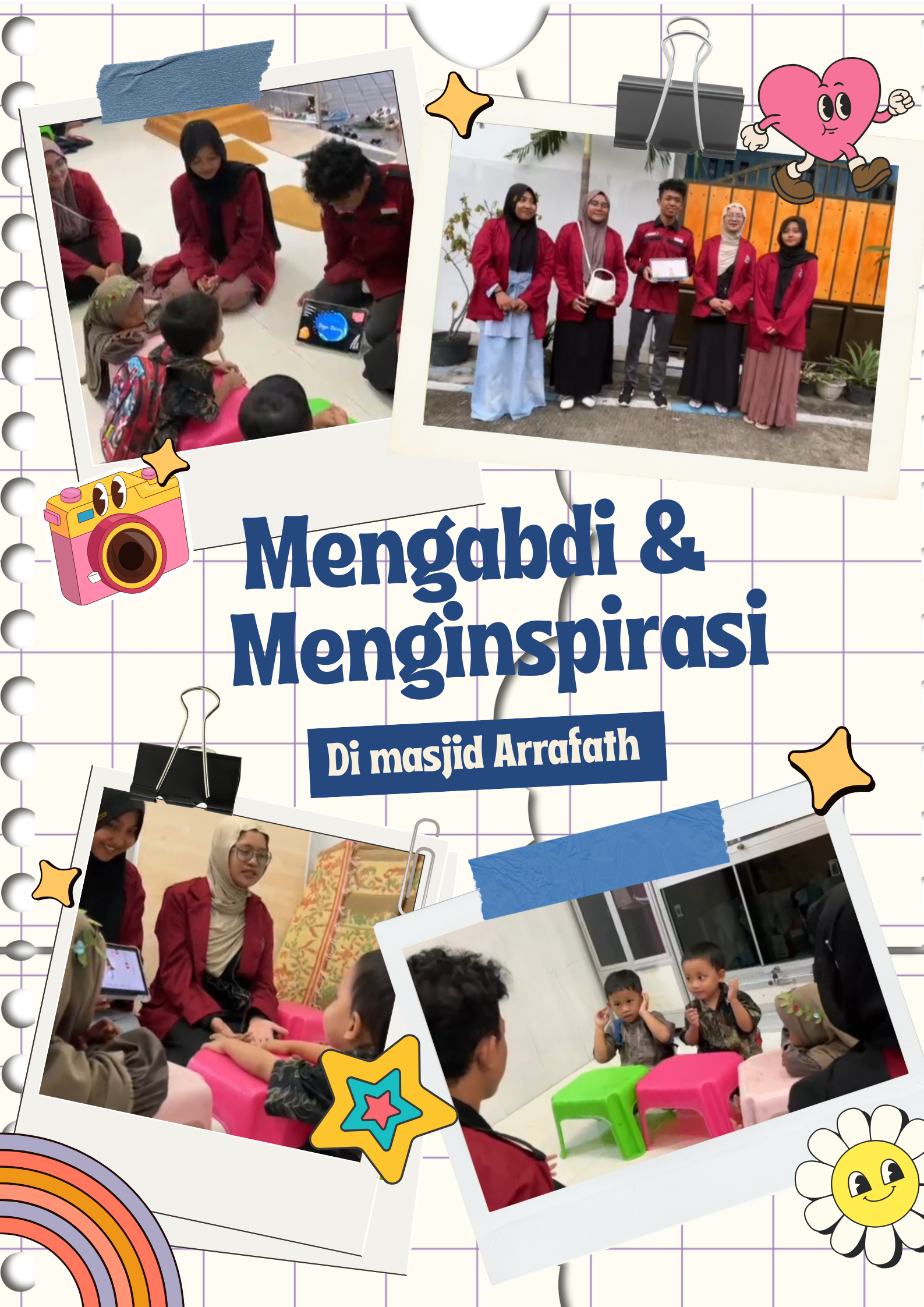 Kegiatan Pengabdian Masyarakat Mahasiswa Pendidikan Bahasa Inggris Angkatan 2025 di Masjid Arrafath