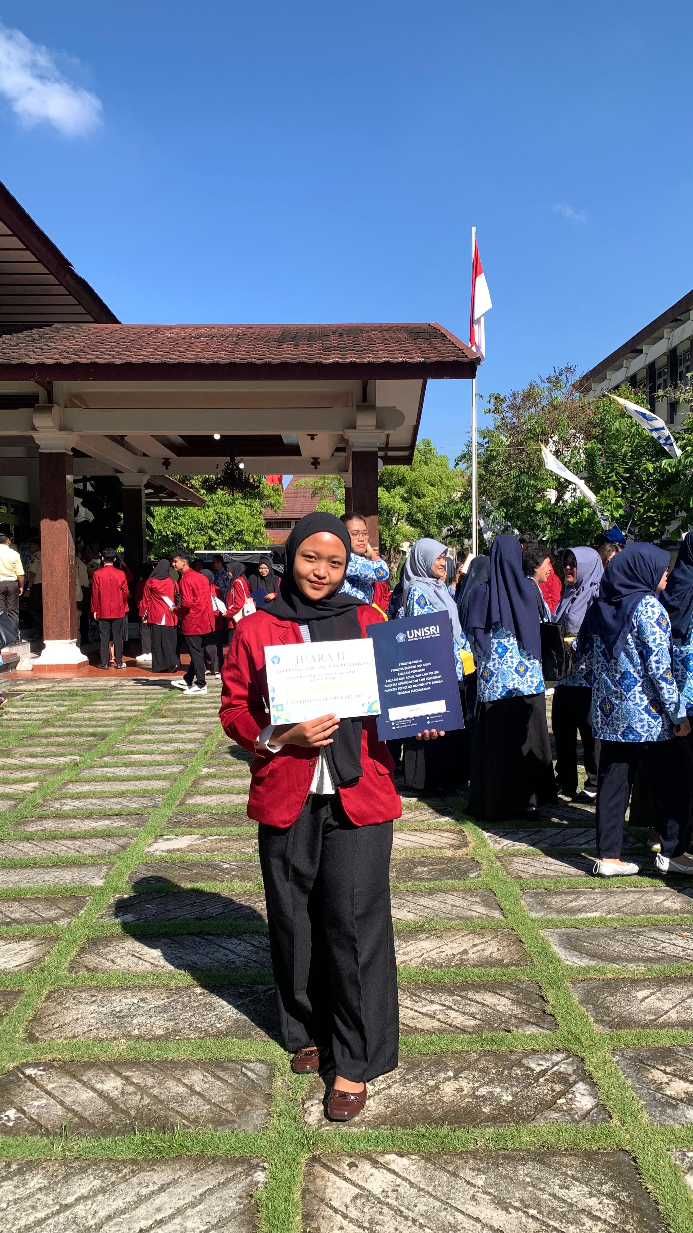 Juara 2 Mahasiswa Berprestasi 2026 tingkat Fakultas Keguruan dan Ilmu Pendidikan